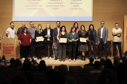 Fotografía de los ganadores de los Premios Girona Creant Futur.