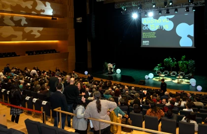 Fotografía del acto de los 15 años de Som Energia en el Auditorio de Girona
