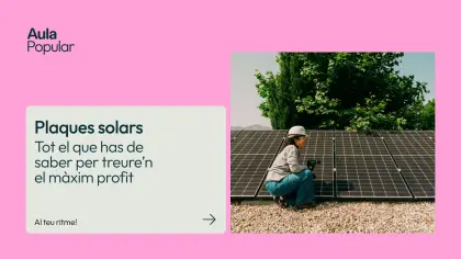 Cartell de la formació de plaques solars