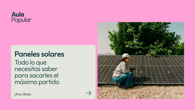 Cartel de la formación de paneles solares
