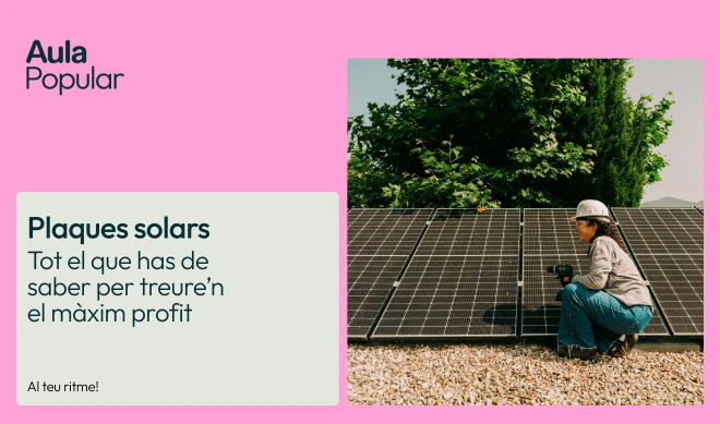 Cartell de la formació de plaques solars