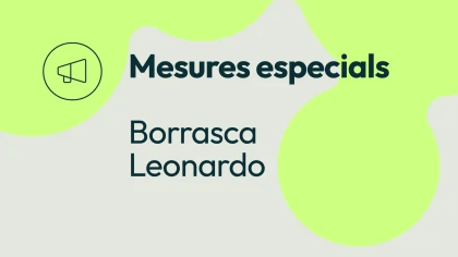 Mesures especials: borrasca Leonardo
