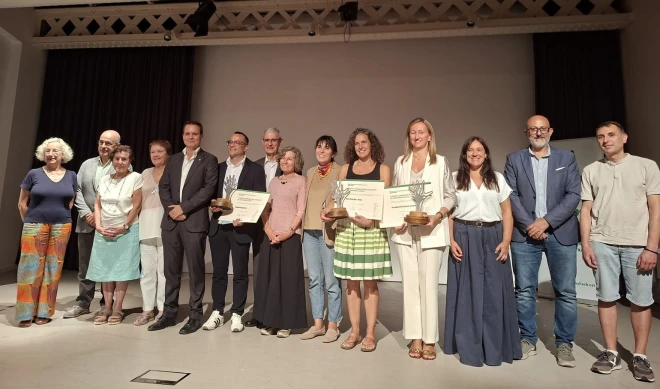 Fotografia de la gala de entrega de los premios Josep Pallach.