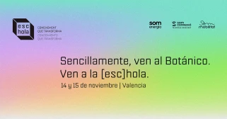 Baner Ven a la Esc-hola de Som Energia